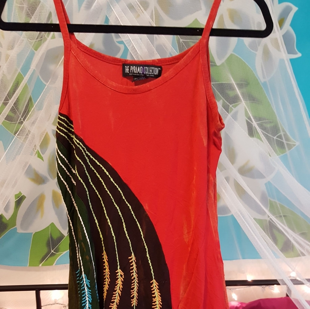 Embroidered Boho Tank Top